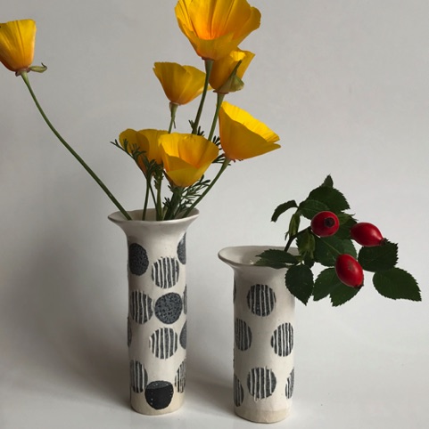 Small tube vases spots ££17.50 each